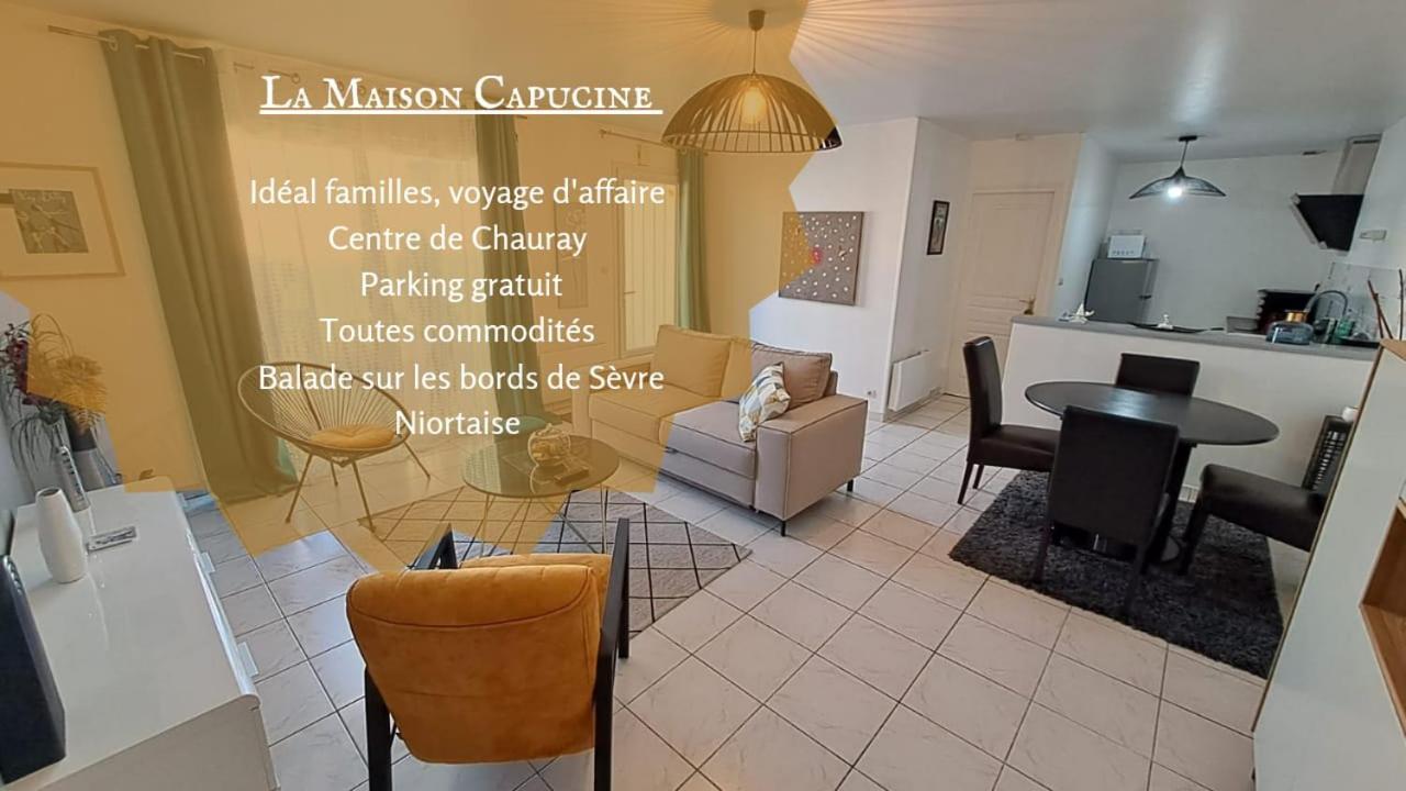 - Maison Capucine- Proche Centre D'Affaire Chauray, Jardin, Parking, Wifi Et Netflix, Ideal Voyage D'Affaire, Familles, Ou Simple Escapade Exterior foto